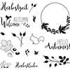 Rayher Clear Stamps Bosco d'Autunno, 102.5x97mm, 14 Motivi, Bus Blis 1Foglio, 50265000