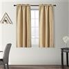 GIRASOLE HOME® Coppia Tende Semi Oscuranti Antifiamma Ideali per Cucina Ristorante Albergo Fantasia a Tratteggi Tessuto Ignifugo Certificato Tenda Isolante 2 Pannelli (70x145cm, Maggese)