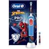 Oral-B PRO Kids 3+ Spazzolino Elettrico Ricaricabile Marvel Spider-Man 2 Testine