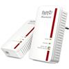 AVM FRITZ!Powerline 1240E WLAN Set Edition International, Kit extender per rete elettrica fino a 1.200 Mbit/s, Wi-Fi integrato fino a 300 Mbit/s, Mesh, Access Point, Interfaccia in italiano