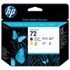 Hp - Testina di stampa originale - 72 - Nero opaco - Giallo - C9384A - 69 pag (unità vendita 1 pz.)