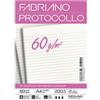 FABRIANO Foglio protocollo - A4 - 1 rigo - 60 gr - Fabriano - conf. 200 pezzi (unità vendita 1 pz.)
