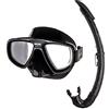 SEAC Extreme Kit Maschera per Lenti Graduate e Boccaglio Snorkeling Unisex Adulto Nero Taglia Unica