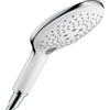 hansgrohe Raindance Select S - Doccetta per doccia a risparmio idrico 9 l/min (EcoSmart), Doccino con 3 getti, Soffione doccia rotondo (⌀ 150 mm) con funzione anticalcare, bianco/cromo, 28588400