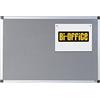 Bi-Office Pannello Combonet Maya, Bacheca Con Foglio Di Acciaio A Quadretti Per Usare Puntine e Calamite, 90 x 60 cm