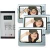 Frenkbox kit videocitofono Interfono per casa a più livelli: 3 monitor e Telecamera
