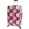 bebe Bagaglio da donna Marie 29 Hardside Check in Spinner, Stampa floreale nera, Taglia unica, Trolley Marie 73,7 cm Hardside Check in Spinner