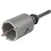 wolfcraft Sega a tazza con placchette in metallo duro con mandrino SDS-Plus I 5459000 I Per impianti elettrici e sanitari i calcestruzzo, muratura e pietra; profondità di taglio 46 mm