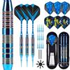 Trecynd Freccette con punta in plastica per freccette elettroniche, freccette morbide, con freccette morbide professionali (Deep Blue)