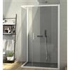 CSA Box Doccia Box Doccia Altea A.FS+L 140x80 Apertura Scorrevole - Cristallo : Trasparente - Profilo : Argento Satinato