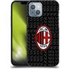 Head Case Designs Licenza Ufficiale AC Milan Rosso E Grigio Modelli Cresta Custodia Cover Dura per Parte Posteriore Compatibile con Apple iPhone 14