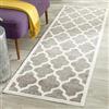 SAFAVIEH Tappeto Geometrico per Soggiorno, Sala da pranzo, Camera da letto - Amherst Collection, A Pelo Corto, Grigio scuro e Beige, 69 X 213 cm