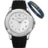 Orologio Uomo Megir Sportivo | Cronografo Al Quarzo | Quadrante Blu E Nero | Cinturino In Silicone | Impermeabile 30m