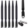 KAIQIKAIXI Microblading Pens 5 Piece Light Manual Tattoo Eyebrow Pens For Permanent Makeup Supplies Durable Aluminum Pen With Lock-Pin Tech Tattoo Microblading Pen（Black） …
