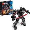 LEGO Star Wars Mech di Darth Vader, Action Figure Snodabile da Costruire con Abitacolo per Minifigure e Grande Spada Laser Rossa, Giochi da Collezione per Bambini e Bambine dai 6 Anni in su 75368