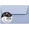 Clairefontaine 26721C - Confezione da 5 Buste autoadesive - Formato 9x14cm - 120g/m² - Colore blu lavanda -Inviti eventi e corrispondenza - Gamma Pollen - Carta Premium Liscia