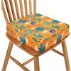 Mative Rialzo Sedia Bambini - Cuscino Rialzo Sedia per Bambini,Supporto più Forte Fondo Antiscivolo Doppia Cinghia Sicura Cuscino(Arancione)