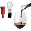 TenTen Labs Beccuccio Aeratore e Tappo del Vino COMBO - Decantazione Aerazione Premium - Confezione Regalo Inclusa (Rosso)