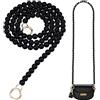 PH PandaHall 120cm Catena per Borsa con Perle Nero Tracolla a Catena per Borsa, Catene di Ricambio per Borse con Fermagli Dorati per Borsetta Borse a Tracolla a Spalla Fai da Te