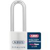 ABUS 562280-80TI/40HB63KA8011 Candado Titalium arco Nano protect y llave de 6 pitones 40 mm arco extralargo llaves iguales