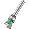 Trend CraftPro Fresa per Incastri a Coda di Rondine, Codolo 1/4 Pollice, Diametro di Taglio 15mm & Angolo di 104 Gradi, Metallo Duro (TCT), CC162AX1/4TC