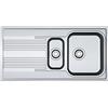 Franke 101.0368.326 lavello da Cucina in Acciaio Inox con Singolo e Mezza Ciotola Smart SRL, Grigio, Grey