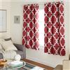 TOWN & COUNTRY EVERYDAY Exclusive Home Curtains Town & Country Everyday Ironwork Coppia di Tende oscuranti in Rasatello di Ferro battuto, Poliestere, Borgogna, W 52 x L 63 (2 Panels), 2 unità