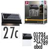 Paulmann 94694 Apparecchio per esterni LED solare apparecchio per numeri civici Neda IP44 3000K 14lm nero