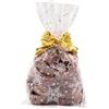 Italpak Sacchetti Trasparenti per Alimenti 'Dolceneve', Buste Biscotti, Dolci, Torte, Regali, Sacchettini Natalizi, Polypropylene, Bianco/Oro, 25x40 cm, 50 unità