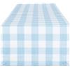 DII Tavolo classico, cotone, azzurro e bianco, 274,3 x 35,6 cm (corridore)