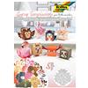 Folia 21902 - Set di 8 scatole per animali fai da te, con motivi assortiti, pre-tagliati, ideali per bambini, multicolore
