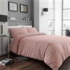 GC GAVENO CAVAILIA Set copripiumino di lusso Seersucker, set copripiumino con trama testurizzata, copripiumino reversibile, rosa cipria, per letto king size