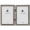 Lawrence Cornice con modello con bordo perlinato, 8,9 x 12,7 cm, doppia, peltro