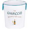 Joeji's Secchiello Ghiaccio per Bevande 1.3L Secchiello Ghiaccio Vino con  Coperchio refrigeratore per Bevande Secchiello Ghiaccio Champagne in  Acciaio