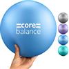 Core Balance Palla Pilates Piccola 23 cm - PVC, Resistente, Antiscoppio, Antiscivolo - Multiuso Ideale per Fisioterapia Fitness Yoga Pilates Palestra - Pompa Inclusa, Peso Massimo 200 kg, 4 Colori