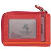Visconti Portafoglio in pelle Rainbow Collection PHI PHI Slimline per carte di credito RB110, Colore: rosso e multicolore., Taglia unica, Moderno