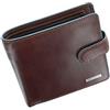 Visconti Collezione Alps TOM Portafoglio in Pelle a Doppia Piega con Protezione RFID - ALP86 Marrone