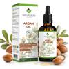 naturoleum Olio di argan puro - spremuto a freddo, certificato biologico - Olio anti-invecchiamento, naturalmente idratante per viso, pelle, capelli, unghie e corpo. (50 ml)