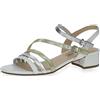 CAPRICE 9-9-28200-20, sandalo tacco Donna, Bianco (White Sky), 40 EU