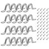 PnxdeobXL 20 Pezzi Cinghie a Occhiello in Acciaio Inox, Occhiello da Soffitto, Occhiello Ancoraggio Piastra, Occhielli a Vite, Acciaio Inox Pad Eye, per Barca, Kayak, Canoa, Sunfan