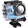 Annadue Action Camera, 12MP 1080P Fotocamera Sportiva Subacquea Impermeabile con Schermo HD da 2,0 Pollici, Videocamera Sportiva Mini DV con Kit di Accessori di Montaggio (Blu)
