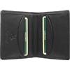 Visconti collezione Heritage HARLEY. Portafoglio Bi-Fold di pelle compatto Blocco RFID HT6 Nero