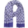 LINDENMANN Sciarpa da uomo blu sciarpa da uomo sottile 100% cotone, Blu, Taglia unica