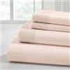 Modern Threads Pacific Coast Textiles, Set di Lenzuola in Microfibra e Pizzo all'Uncinetto, 4 Pezzi, Colore: Rosa