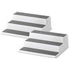 Copco Portaspezie grigio a 2 ripiani antiscivolo per dispensa, confezione da 2, 25,4 cm