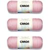 Caron Simply Soft Soft Pink Filati - Confezione da 3 pezzi da 170 g/6 oz - Acrilico - 4 M (pettinato) - 315 m - lavoro a maglia/uncinetto