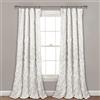 Lush Decor Ravello Tenda a pannello con nervature, singola, 132 x 213,4 cm (larghezza x lunghezza), decorazione lussuosa, design elegante e testurizzato, decorazione tradizionale per finestre di