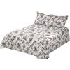 Viantala Trevi 104 Set Lenzuolo, Letto 135, Cotone, Marrone/Bianco.
