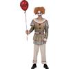 Ciao Horror Creepy Clown costume travestimento uomo adulto (Taglia unica)