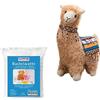 Glorex Glorex-04811-1K Pedro, Lama 04811-1K-Set Completo di Peluche da imbalsamare, Beige, Circa 23 cm, incl. 100 g di Cotone idrofilo, per Creare Oggetti e Coccole, Medio, 04811-1K